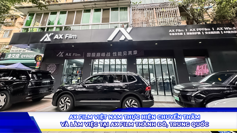 AX Film Việt Nam ghé thăm và làm việc tại AX Film Thành Đô, Trung Quốc